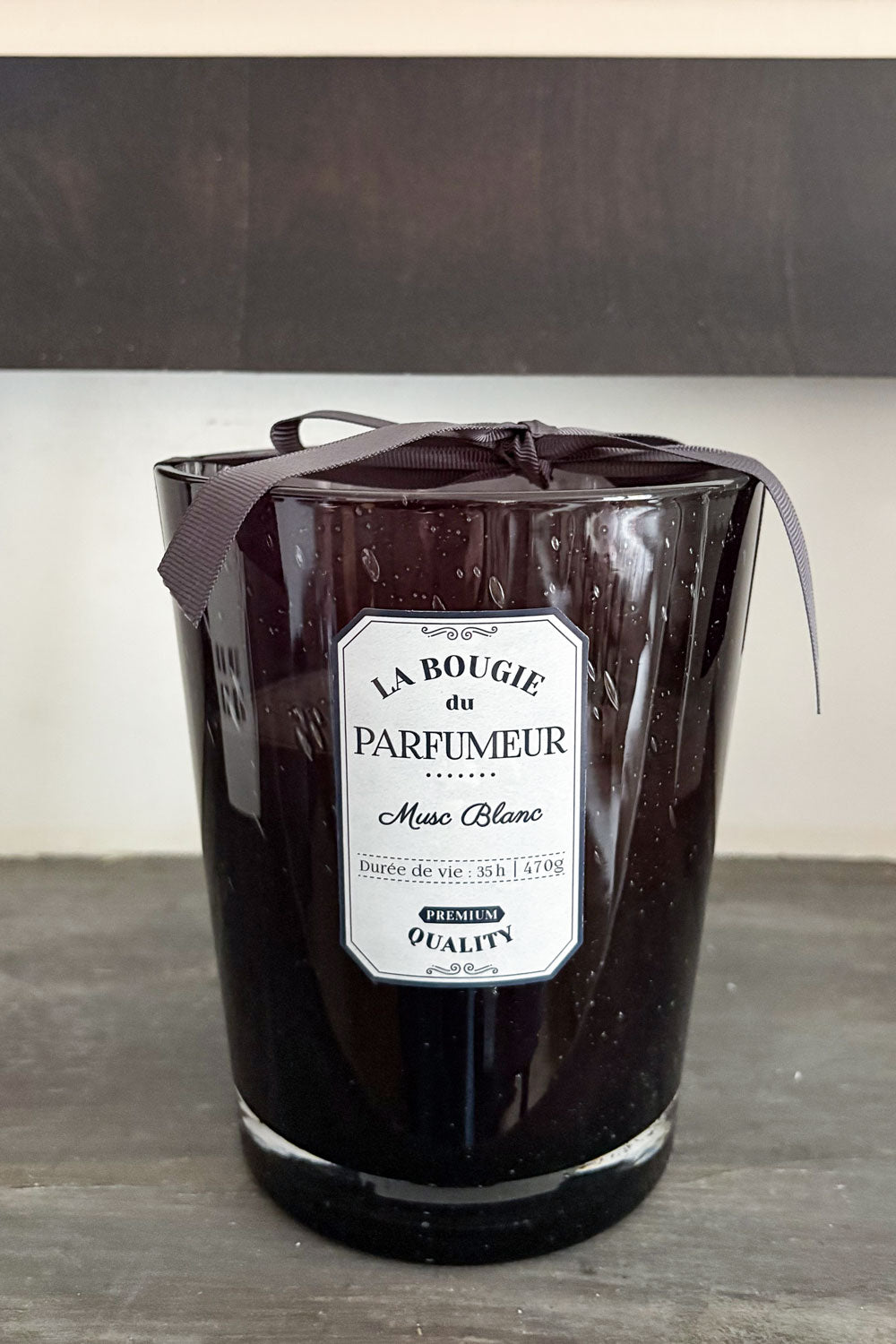 Detalle Vela Perfumada Musc Blanc Cristina Oria 