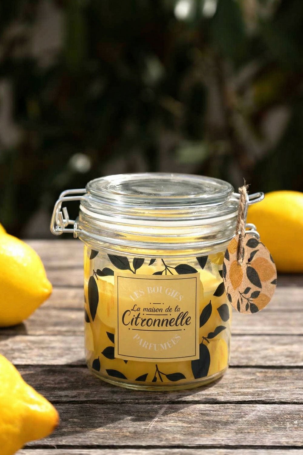 Vela Com Tampa Com Aroma De Citronela