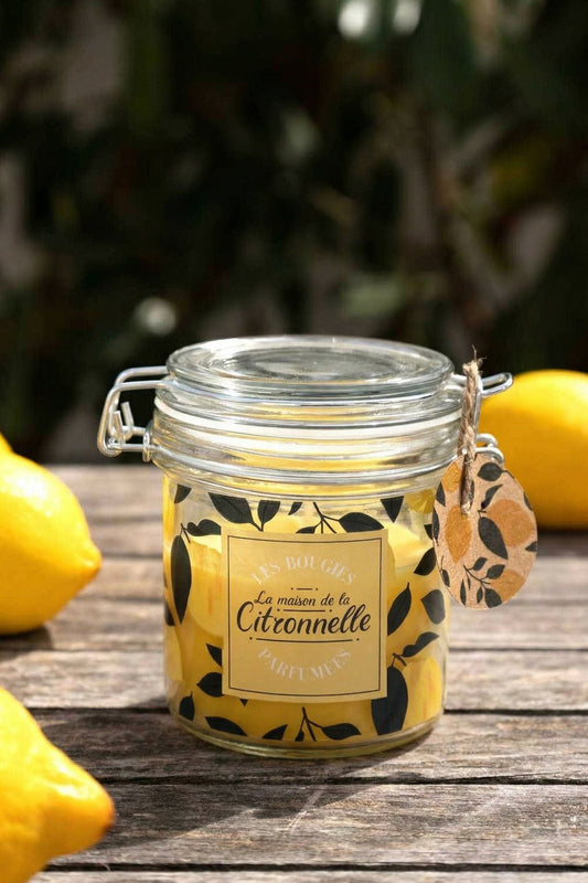Vela Com Tampa Com Aroma De Citronela