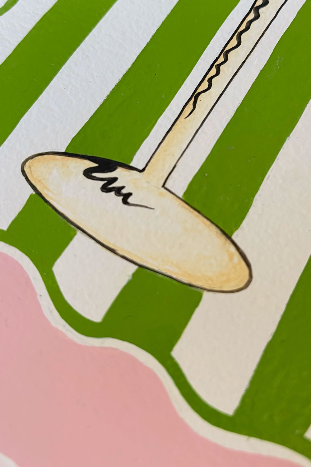 Detalles Bandeja Diseño Martini Rosa Y Verde Cristina Oria