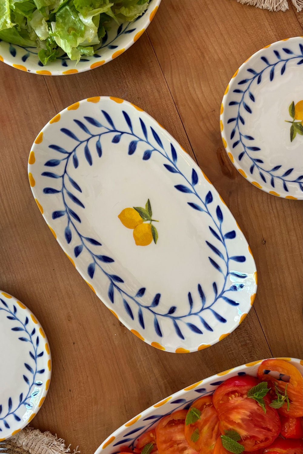 Fuente De Porcelana Limoncello Cristina Oria