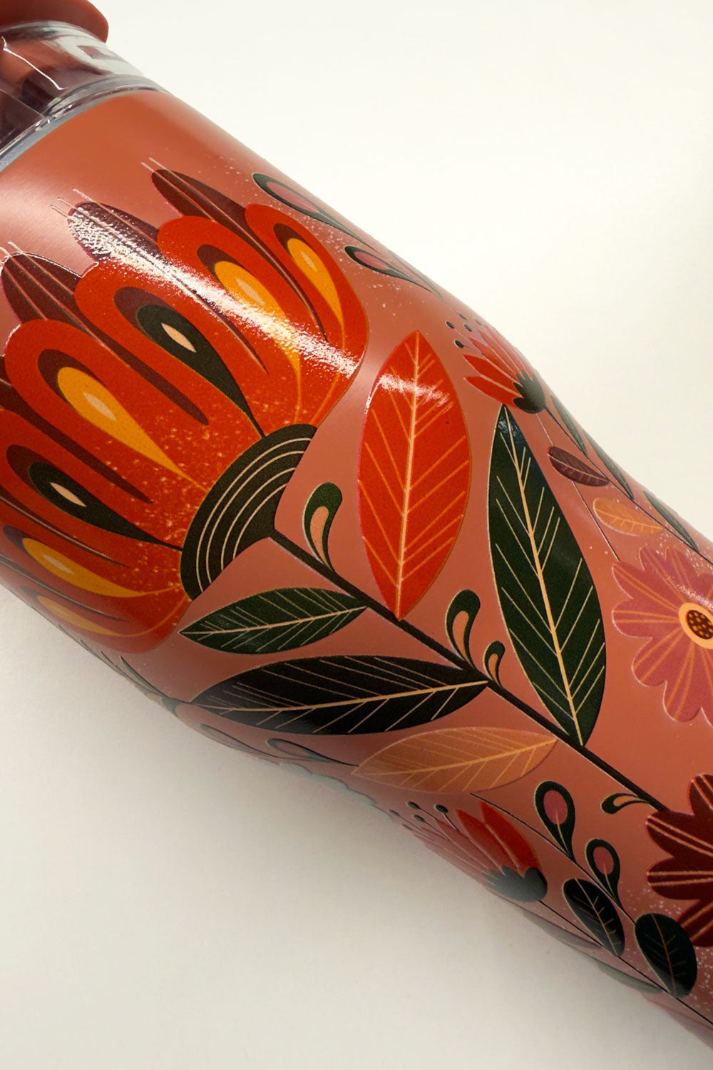 Detalles Rosa Mug Isotérmico Diseño Flores Silvestres Cristina Oria