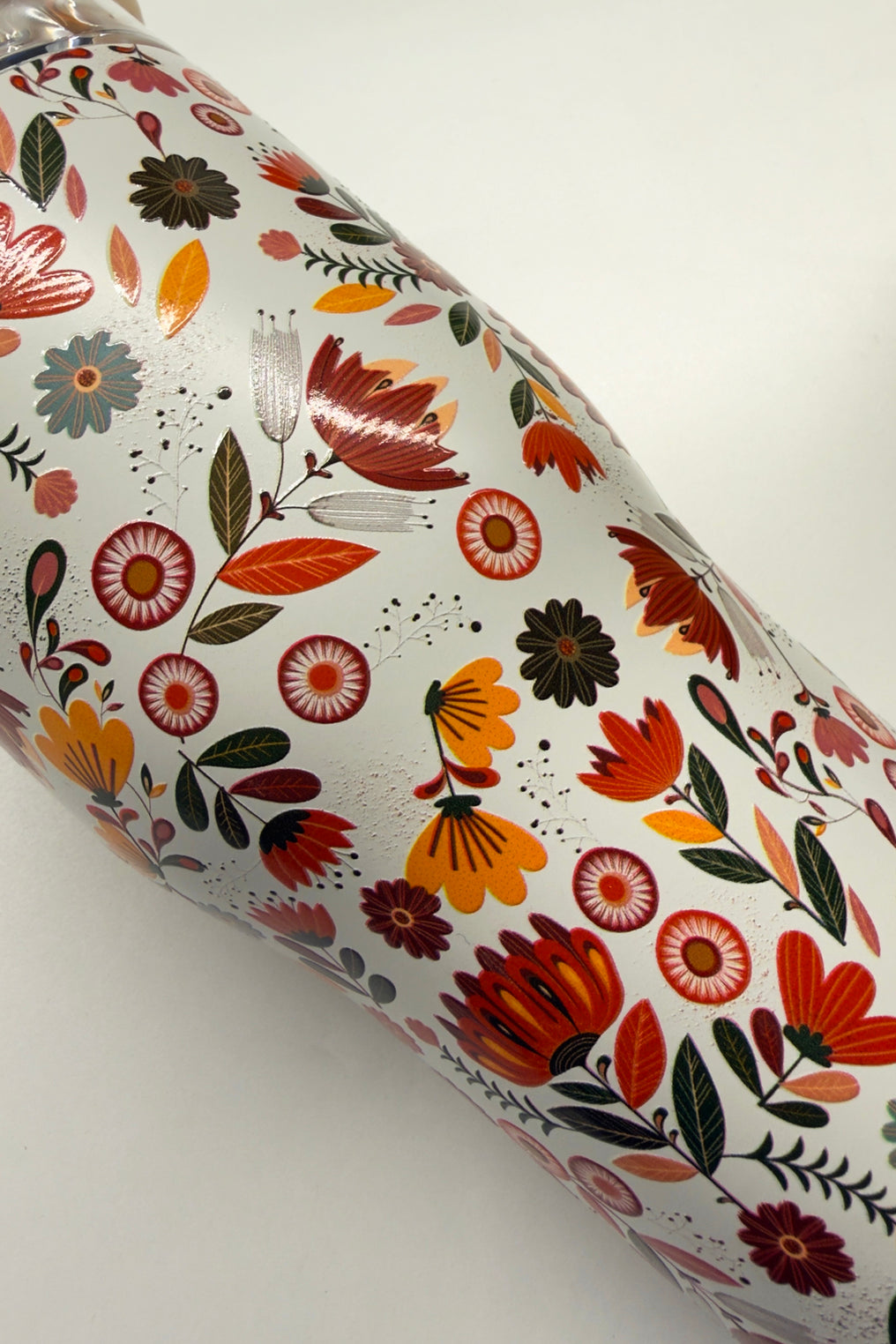 Detalles Blancos  Mug Isotérmico Diseño Flores Silvestres Cristina Oria
