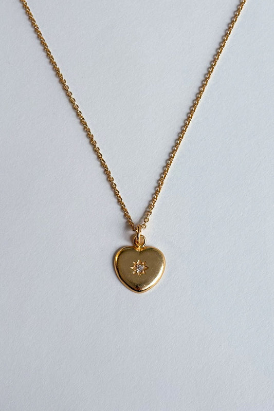 Collar Dorado Con Diseño Corazón Cristina Oria 