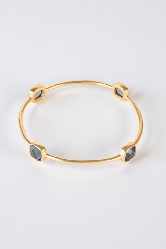 Pulsera Dorada Con Piedras Azules Cristina Oria