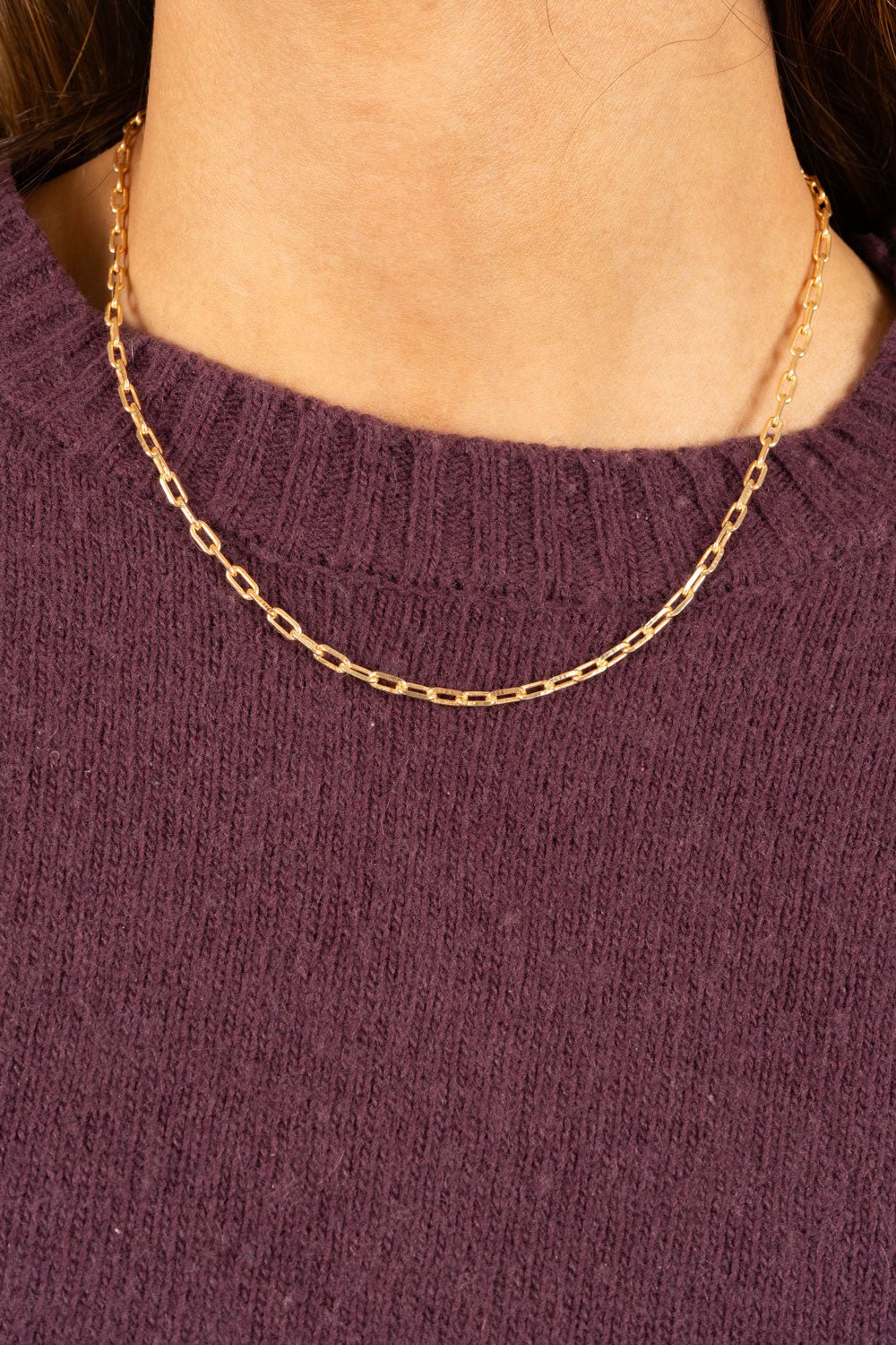 Corrente dourada de elos