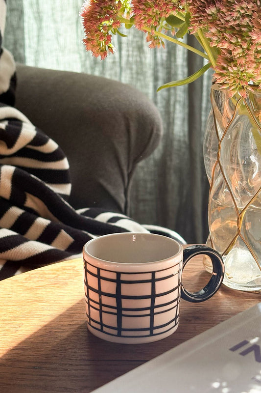 Taza Espresso Artesana Diseño Cuadros Cristina Oria 
