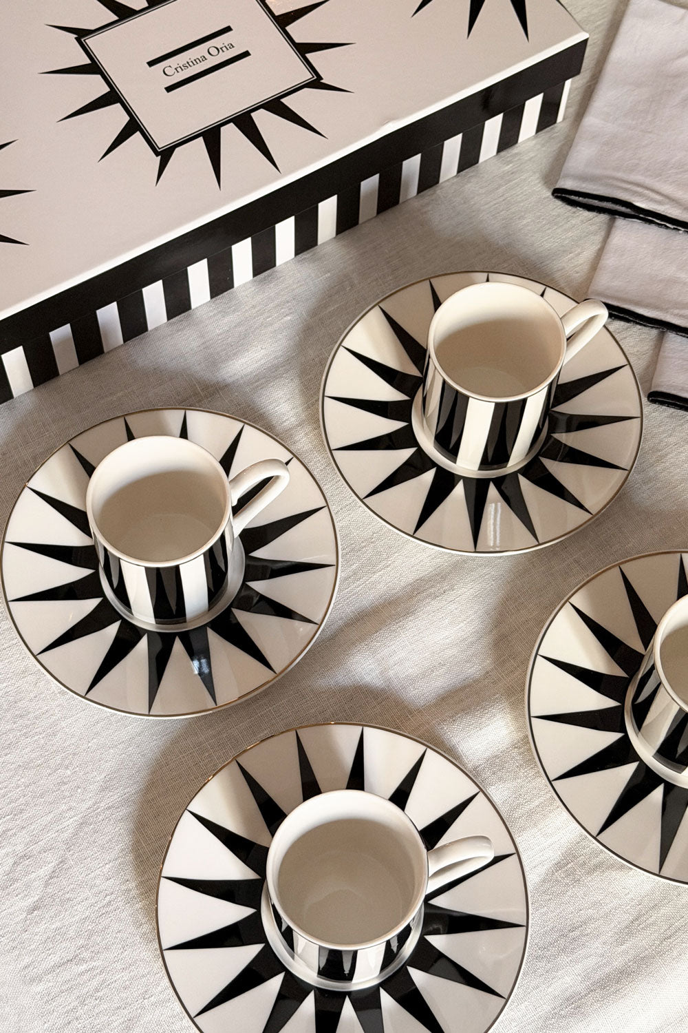 Caja De Regalo Tazas Y Platos Espresso Circus Cristina Oria