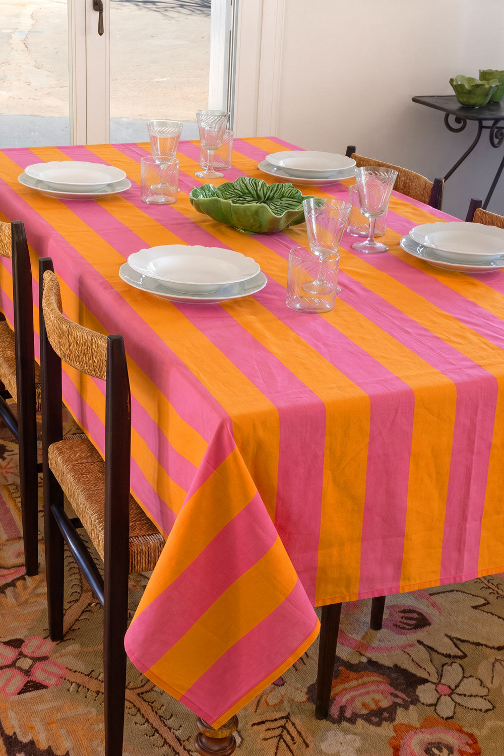Mantel Rayas Rosas & Naranjas Cristina Oria
