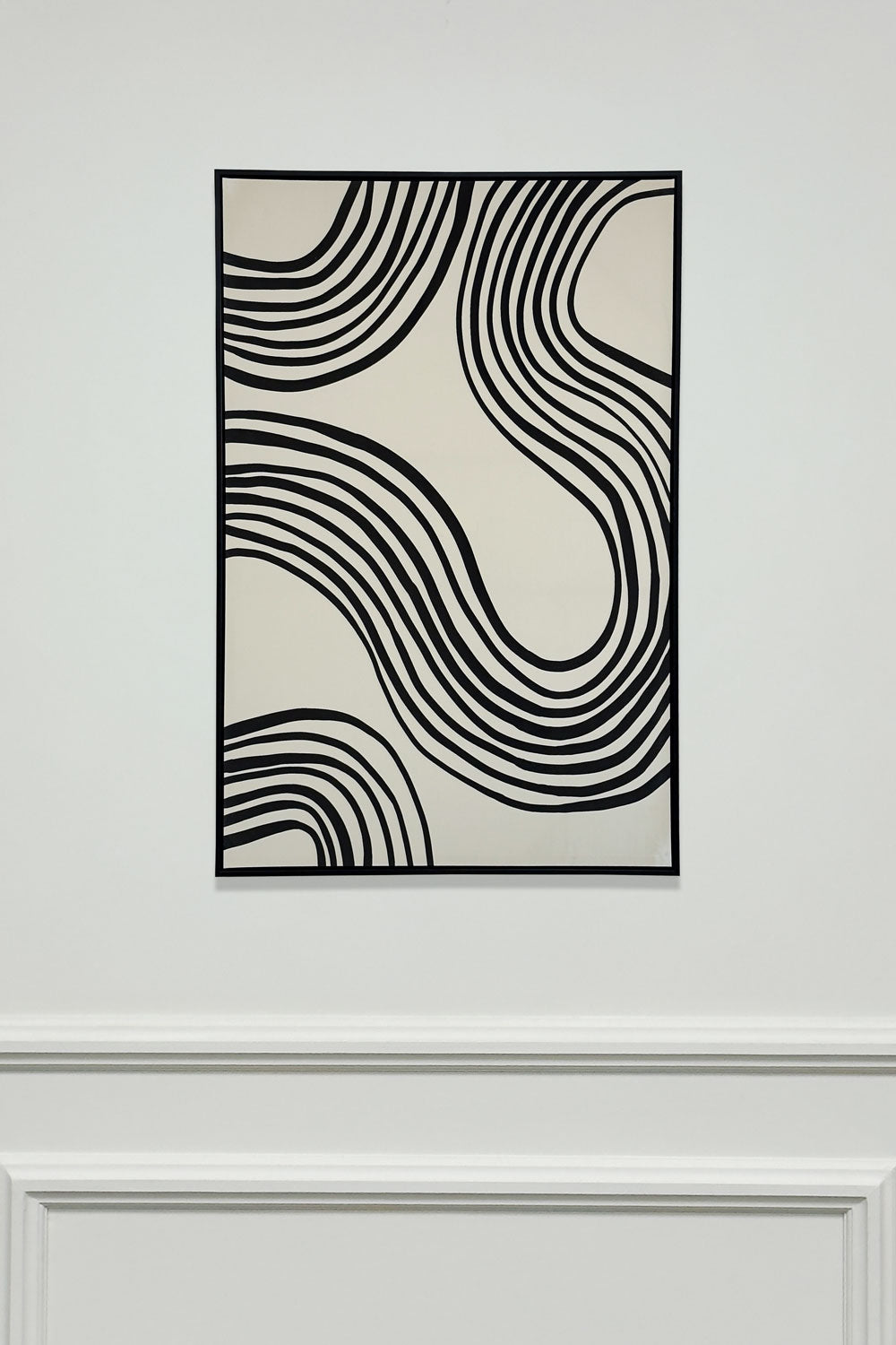 Cuadro De Lienzo Con Diseño De Ondas Pintadas En relieve Ondas Libres Cristina Oria