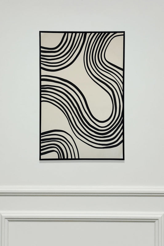 Cuadro De Lienzo Con Diseño De Ondas Pintadas En relieve Ondas Libres Cristina Oria