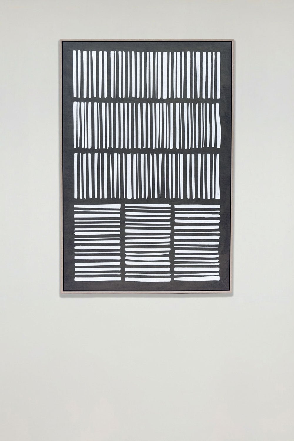 Cuadro De Lienzo Con Diseño De Rayas Verticales