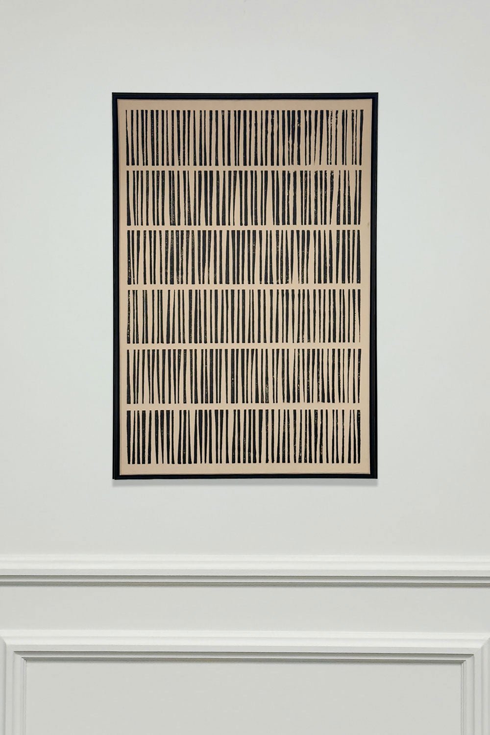 Cuadro de Lienzo Abstracto Vertical Rayas