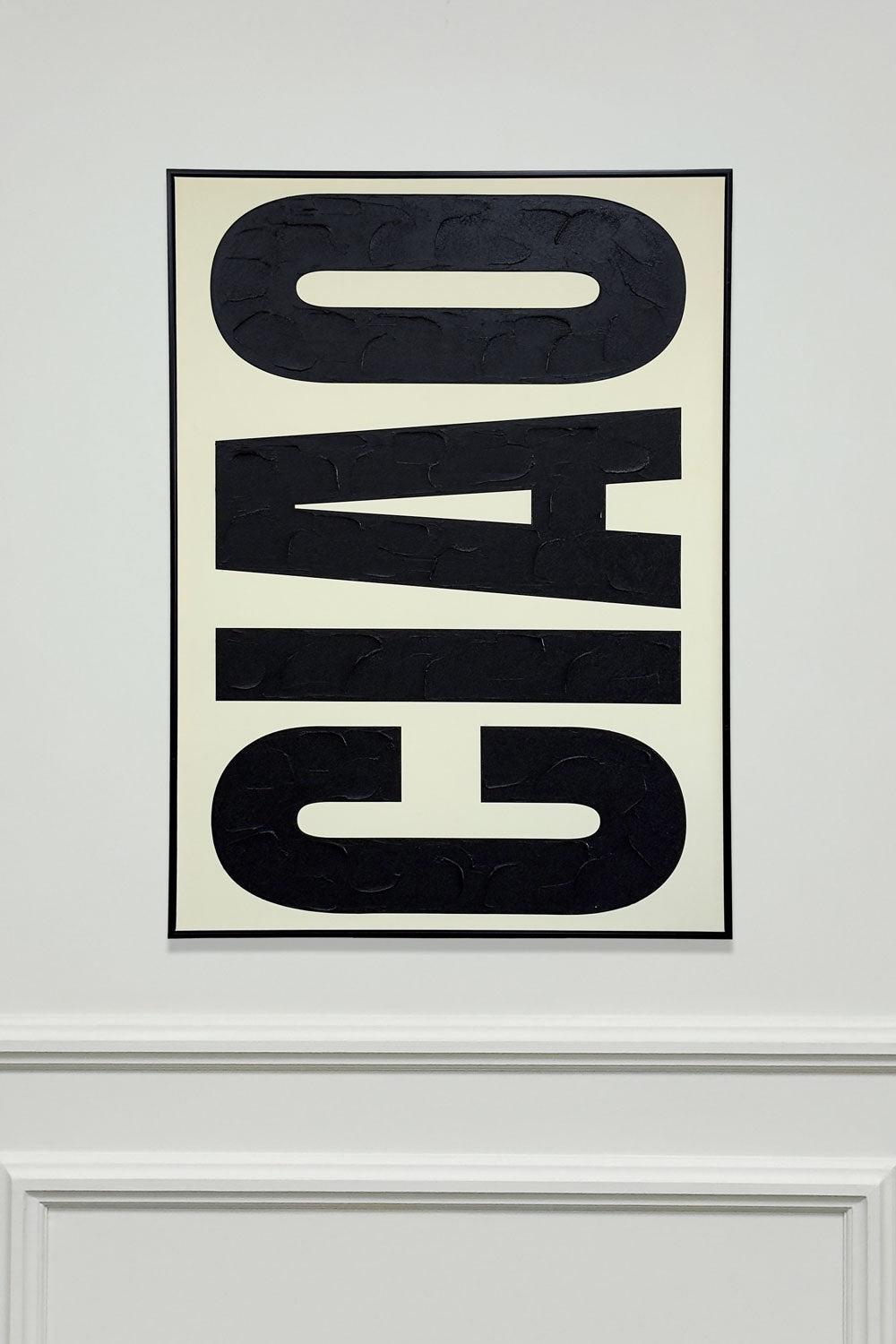 Cuadro De Lienzo Pintado A Mano "Ciao" Cristina Oria 