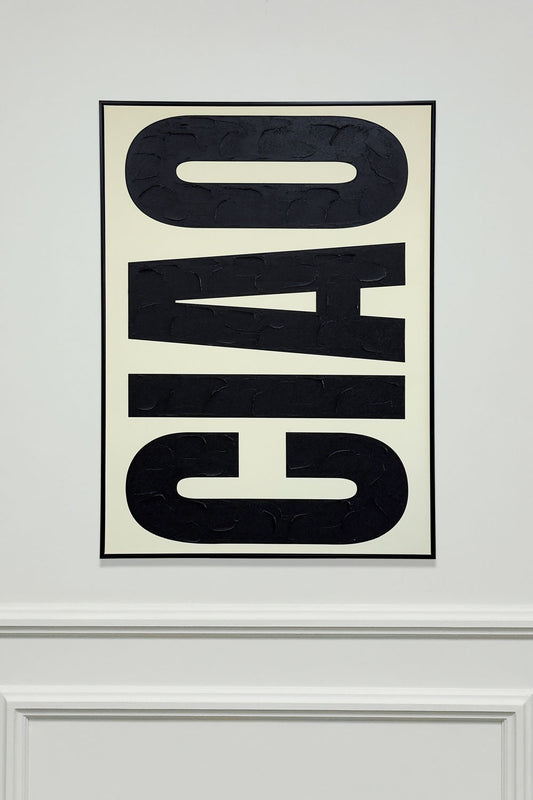 Cuadro De Lienzo Pintado A Mano "Ciao" Cristina Oria 