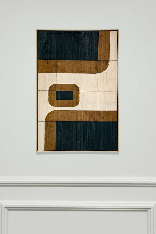 Cuadro De Terciopelo Abstracto Horizontal Cristina Oria 