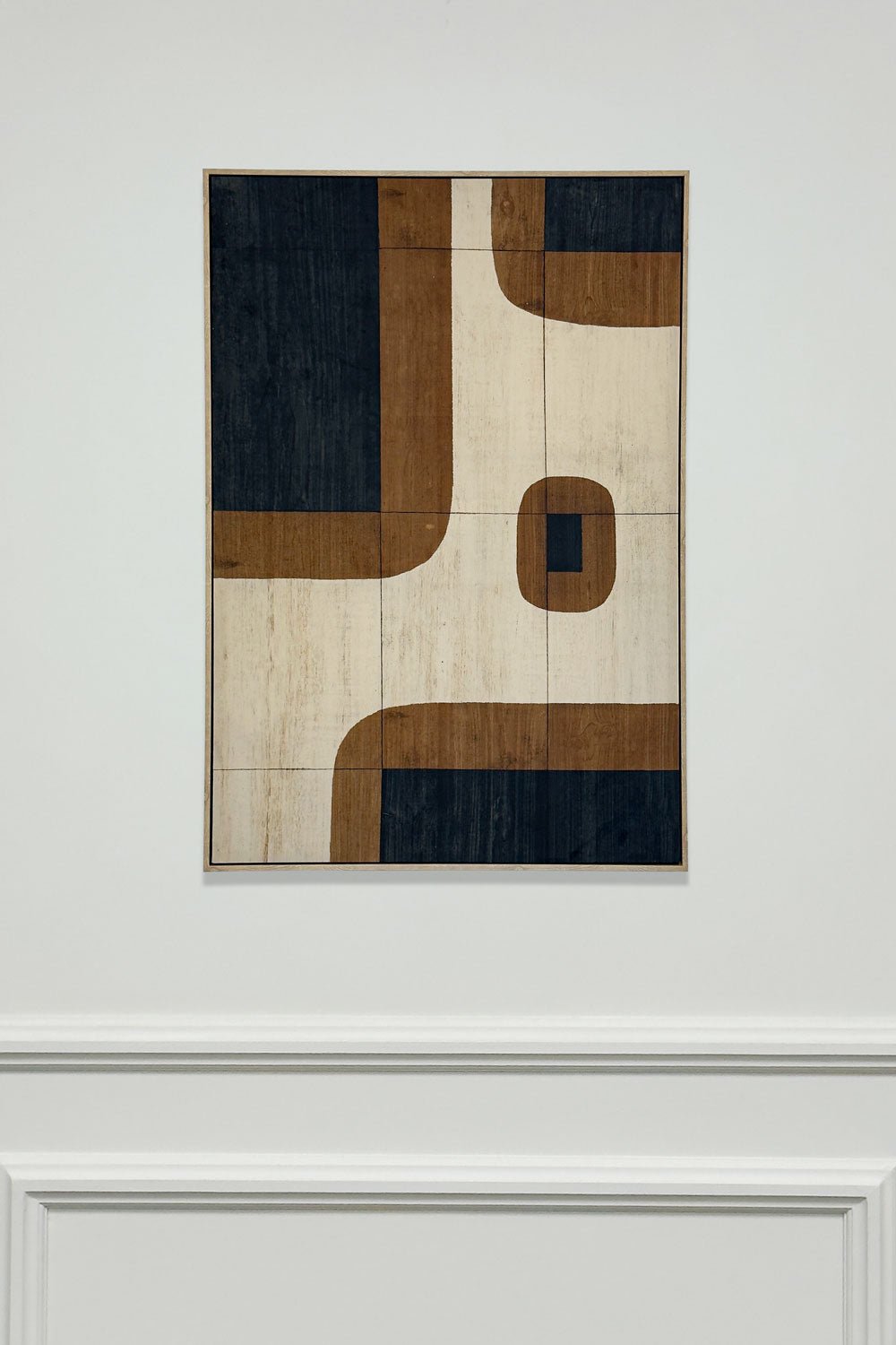 Cuadro De Terciopelo Abstracto Vertical Cristina Oria 