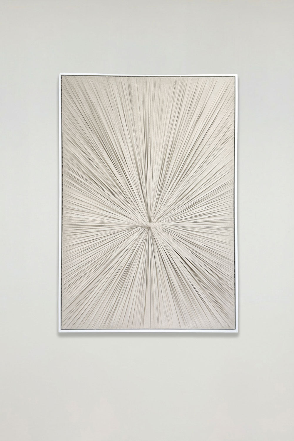 Cuadro Lienzo De Yeso Diseño Radial