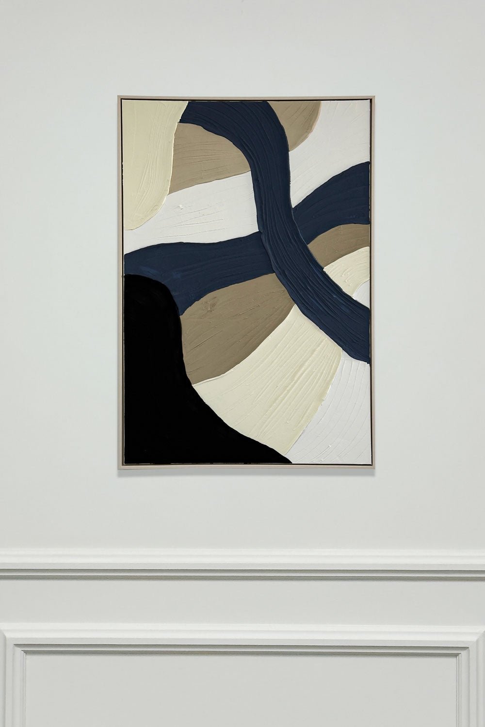 Cuadro De Lienzo Abstracto Pintado De Colores Mar Cristina Oria