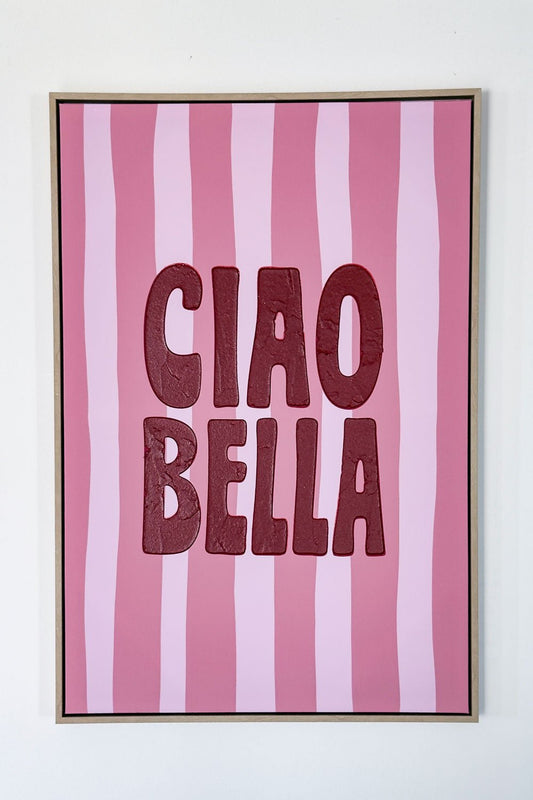 Cuadro De Lienzo A Rayas Retro Italiano Cristina Oria