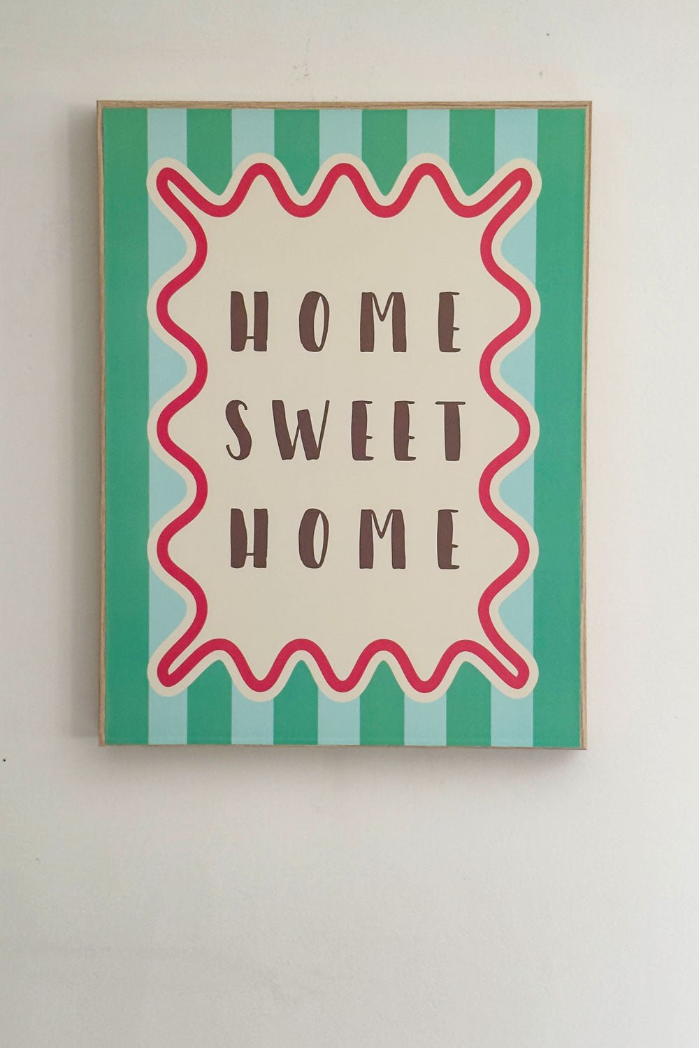 Home Sweet Cuadro De Lienzo A Rayas Dolce Club Cristina Oria