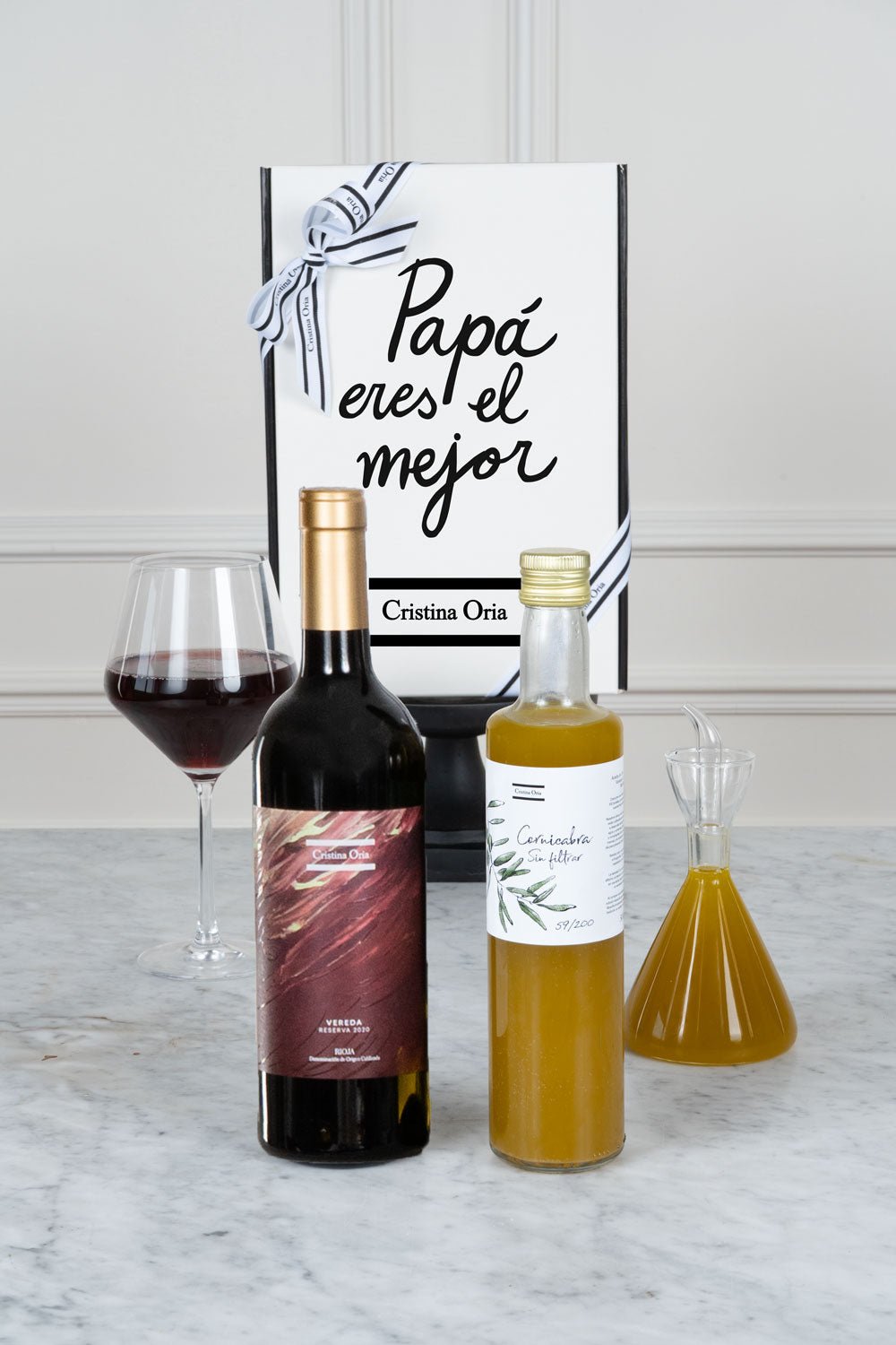 Caja Aceite & Vino Para El Padre Más Exquisito Cristina Oria