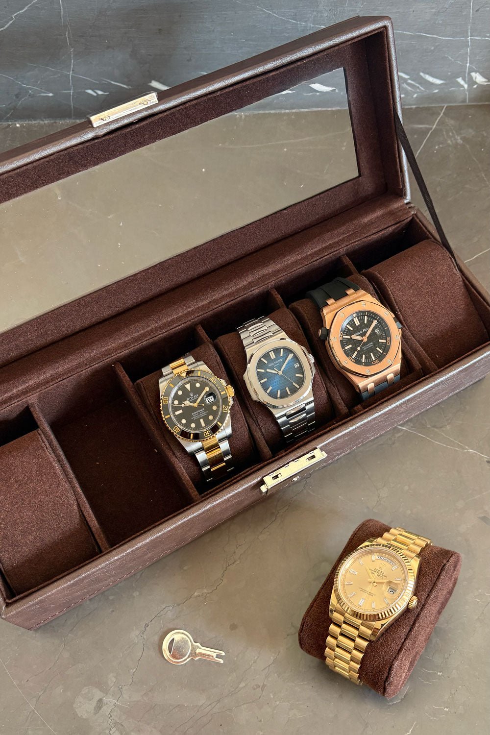 Caja Para Relojes Efecto Piel Cristina Oria 