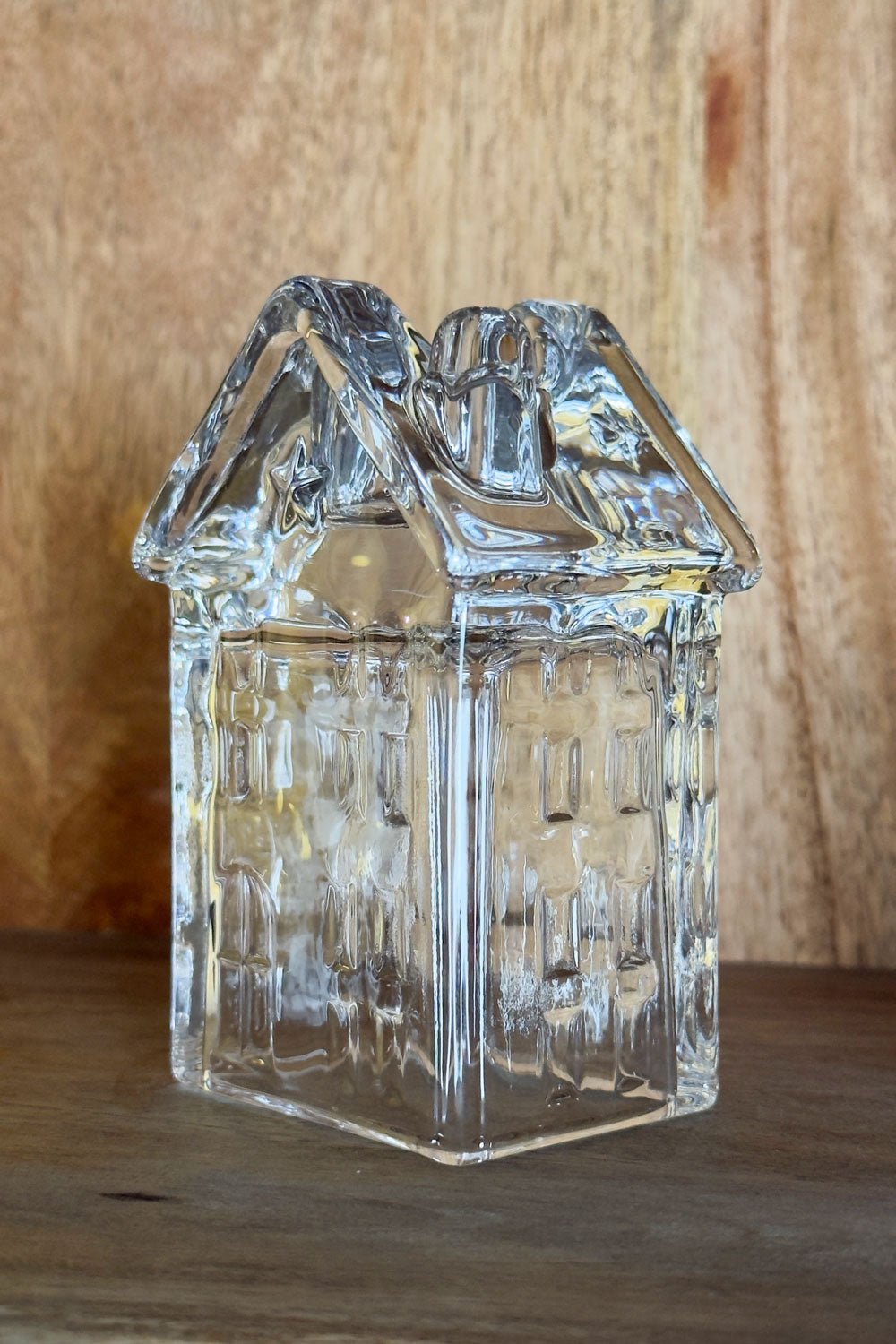 Detalles Candelabro De Cristal Con Diseño De Casa Transparente Grande Cristina Oria