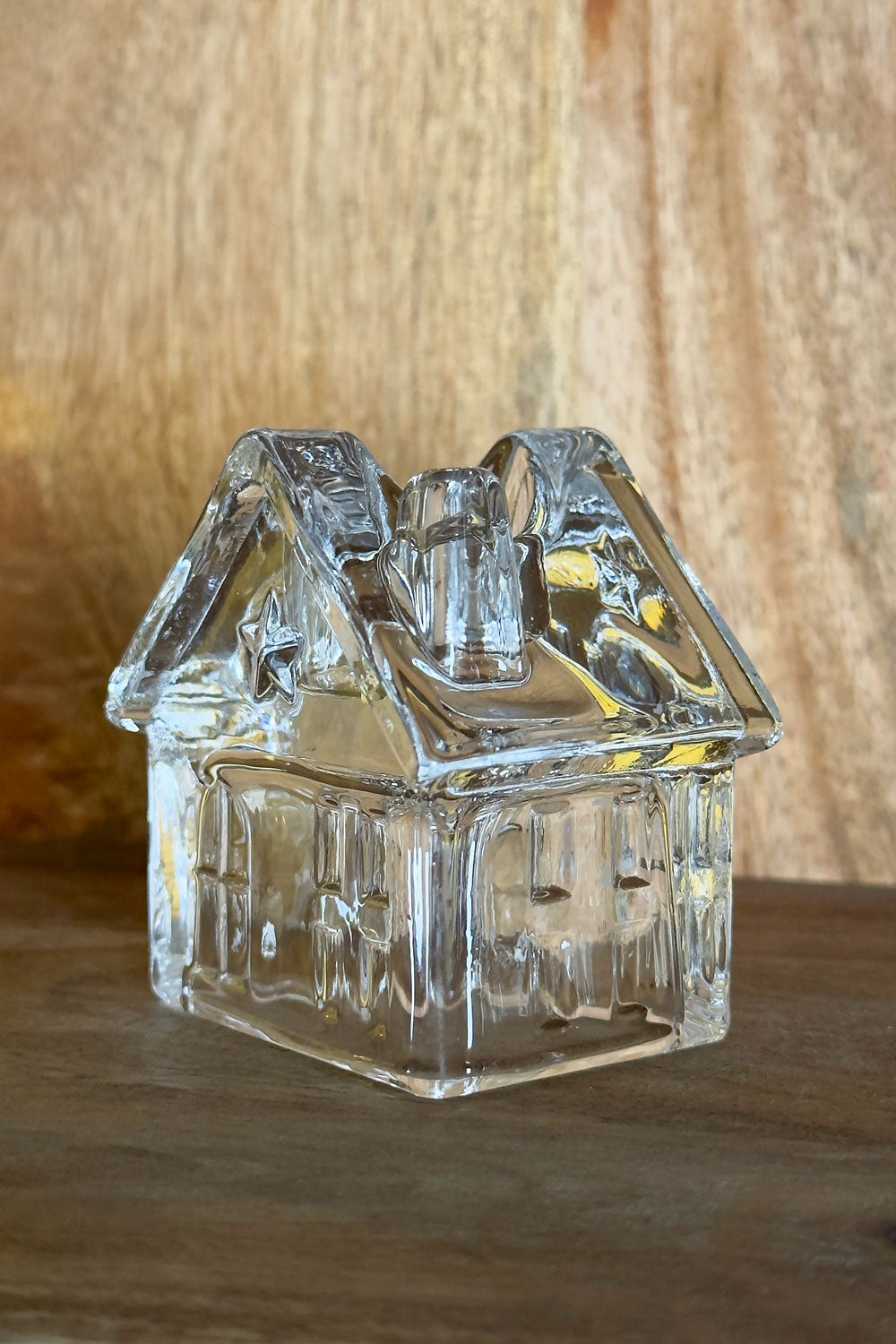 Detalles Candelabro De Cristal Con Diseño De Casa Transparente Cristina Oria