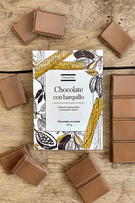 Chocolate Artesano Con Leche & Barquillo 100 G