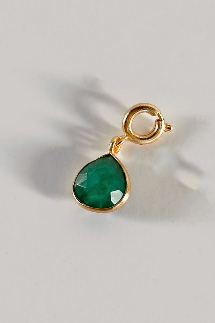 Colgante Dorado Esmeralda