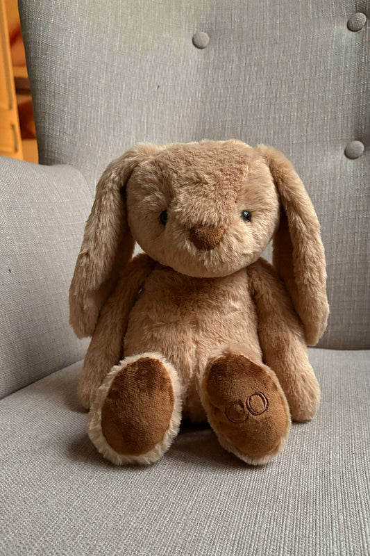 Peluche com design de grand lapin marron CO