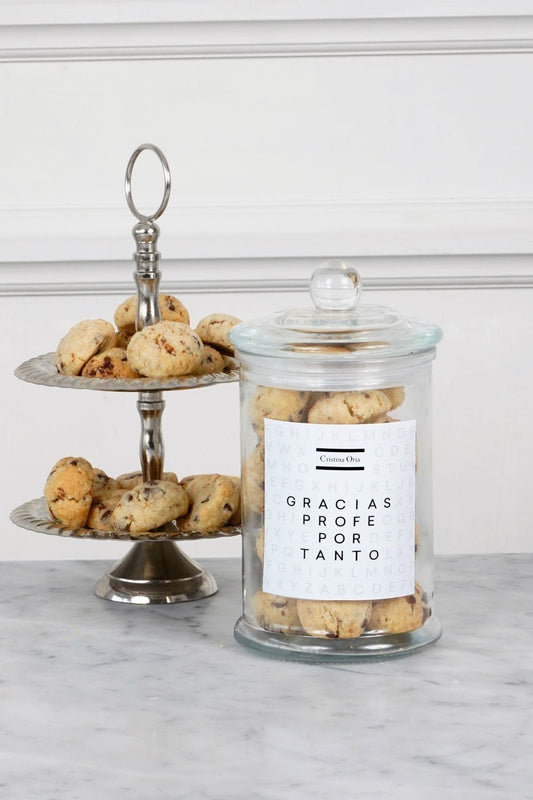Tarro De Cookies "Gracias Profe Por Tanto" Cristina Oria 