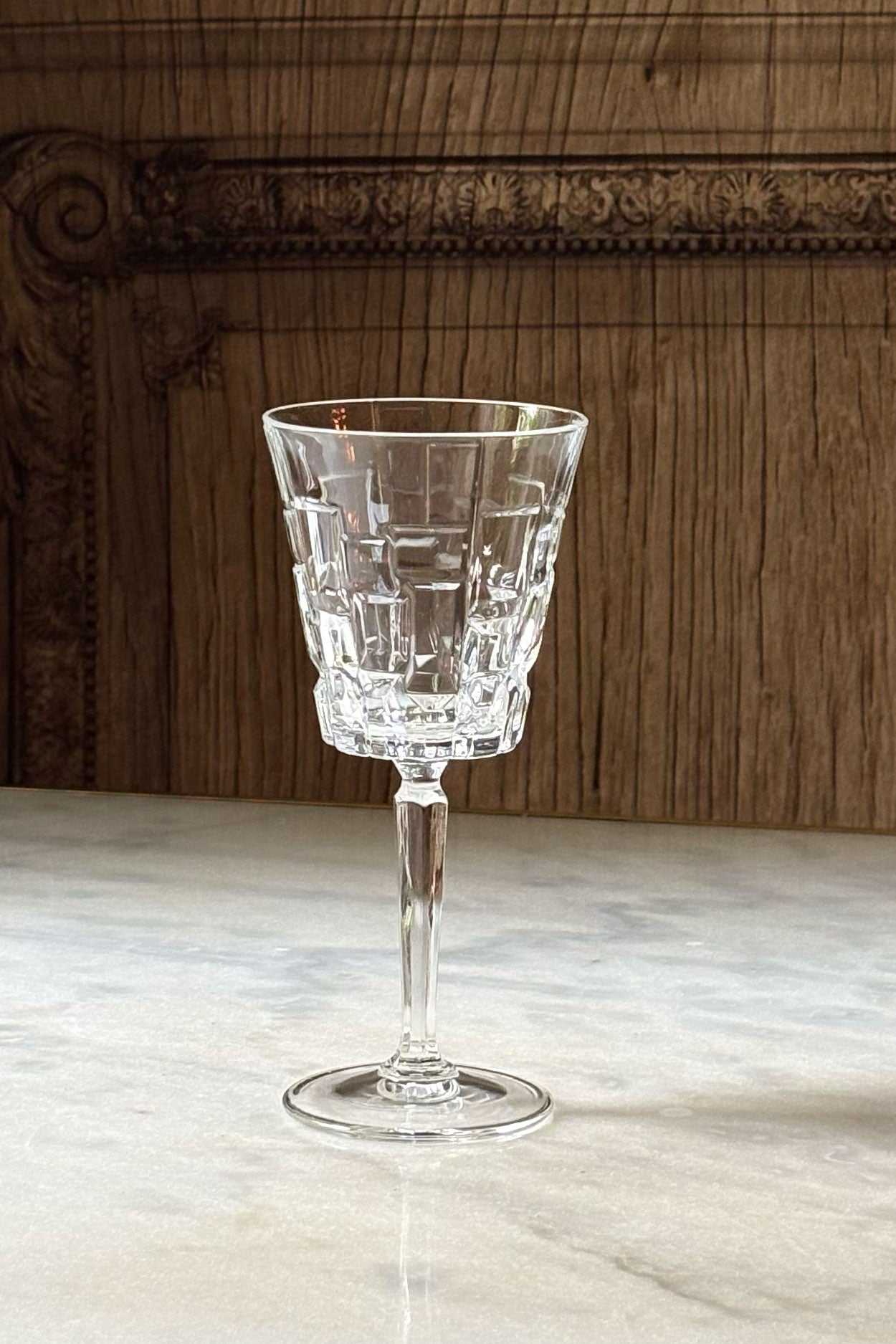 Detalle Copa Vino Cristalería De 24 Piezas Diseño Glacial Cristina Oria 