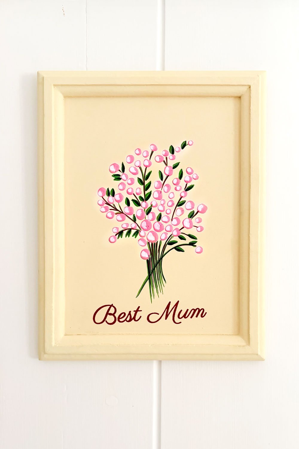 Detalle Cuadro Caja Picoteo Gourmet "Best Mum" Cristina Oria 