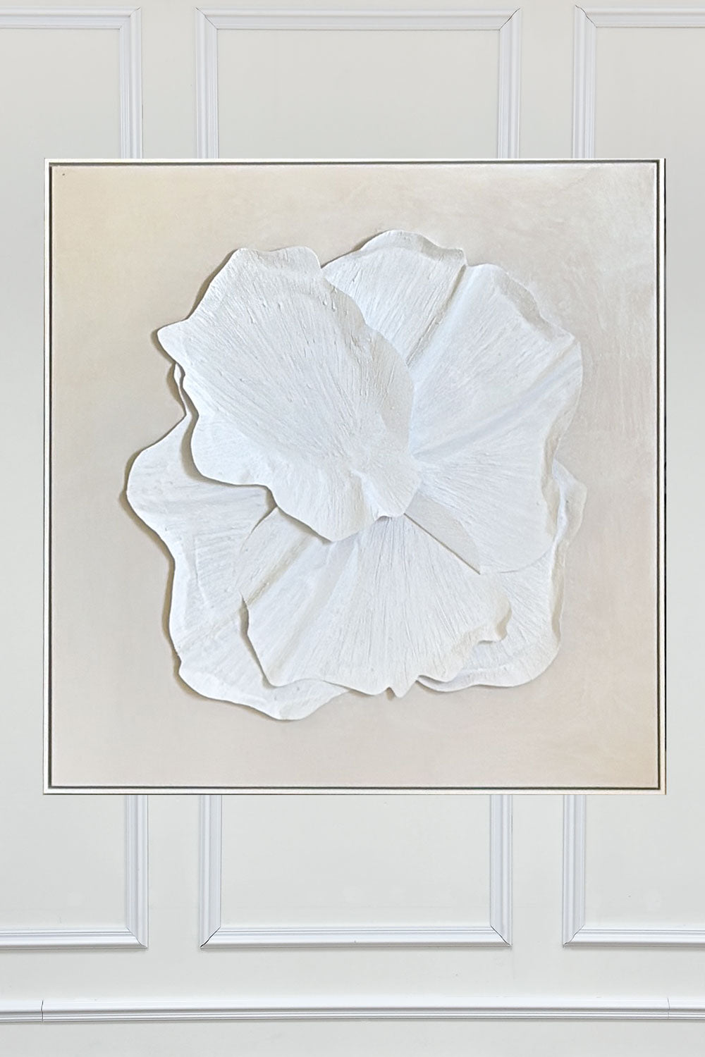 Cuadro De Lienzo Abstracto En Relieve Con Diseño Floral Modelo Uno Cristina Oria 