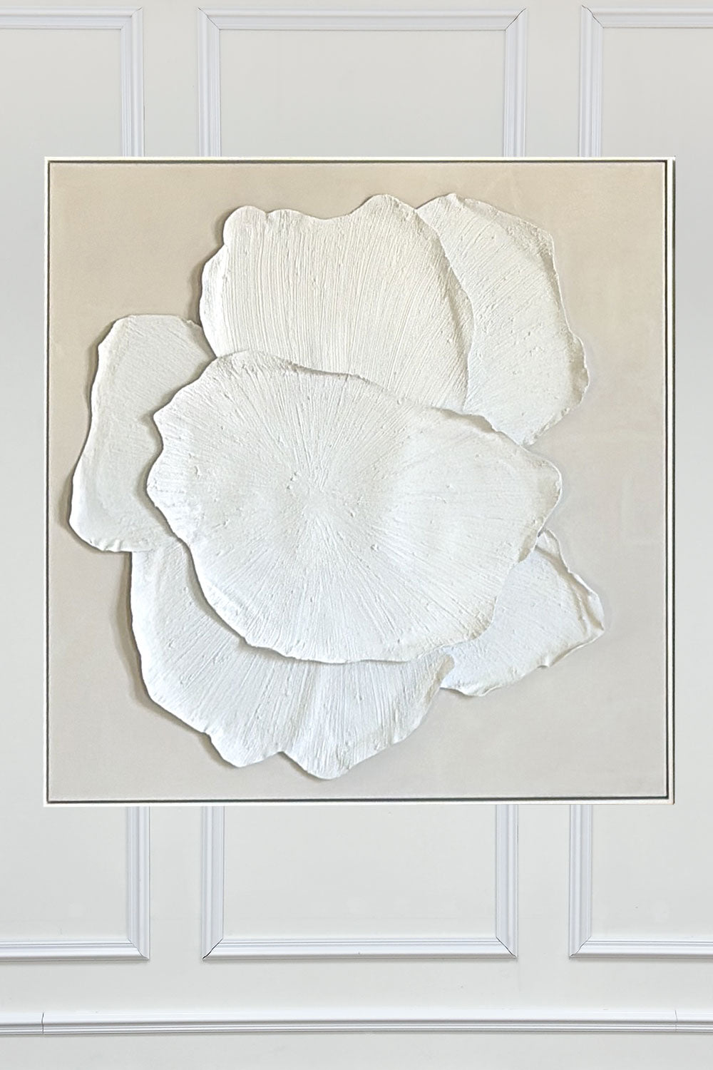 Cuadro De Lienzo Abstracto En Relieve Con Diseño Floral Modelo Dos Cristina Oria 
