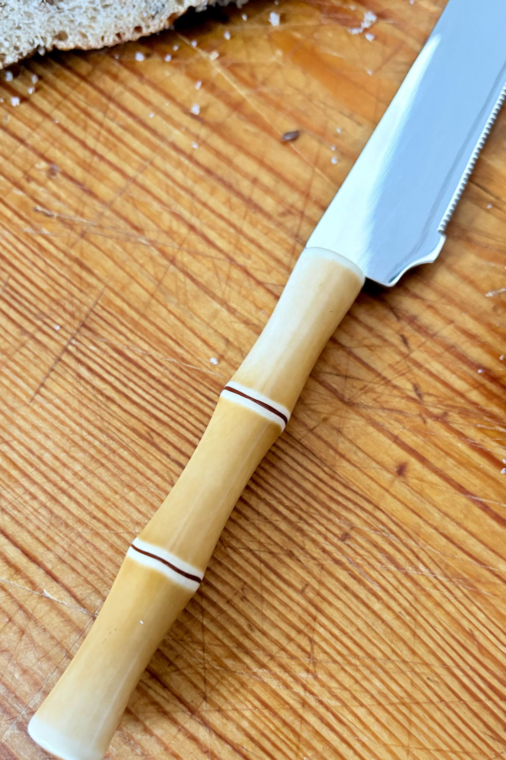 Cuchillo De Pan Diseño Bambú