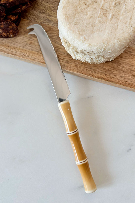 Cuchillo Especial Quesos Diseño Bambú
