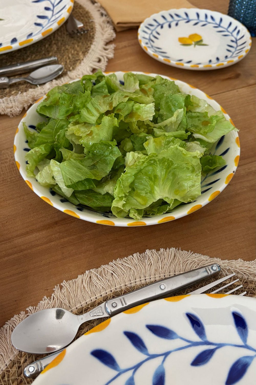 Ensalada Fuente Redonda De Porcelana Limoncello Cristina Oria
