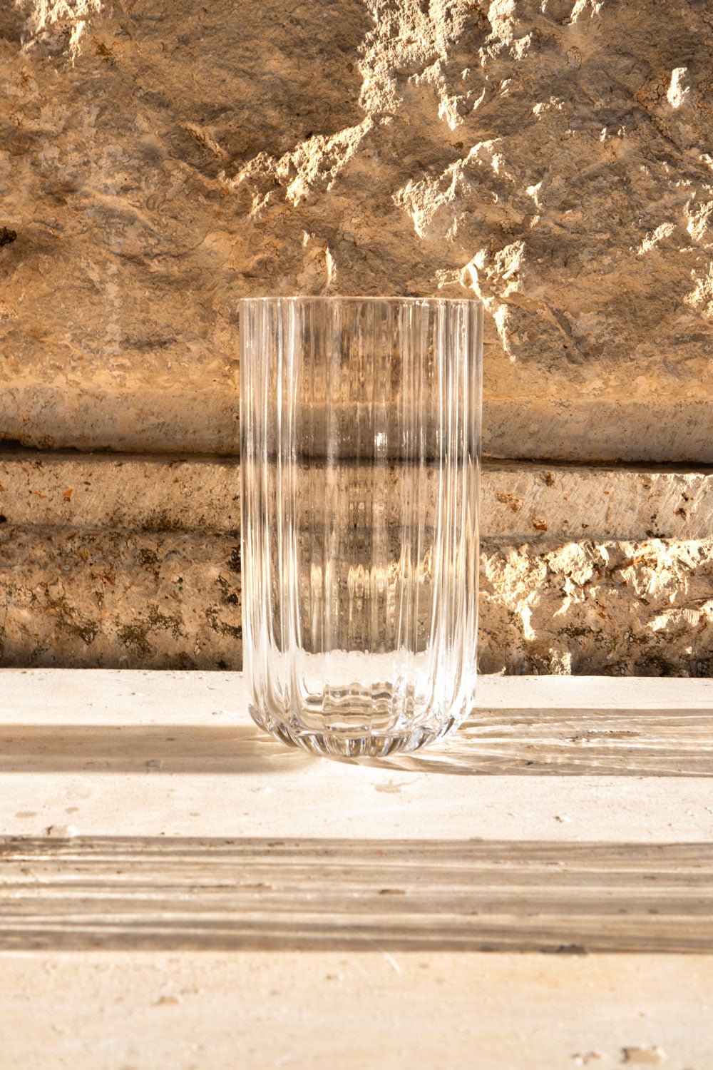 Conjunto de 12 Copos de Cristal com Ondas