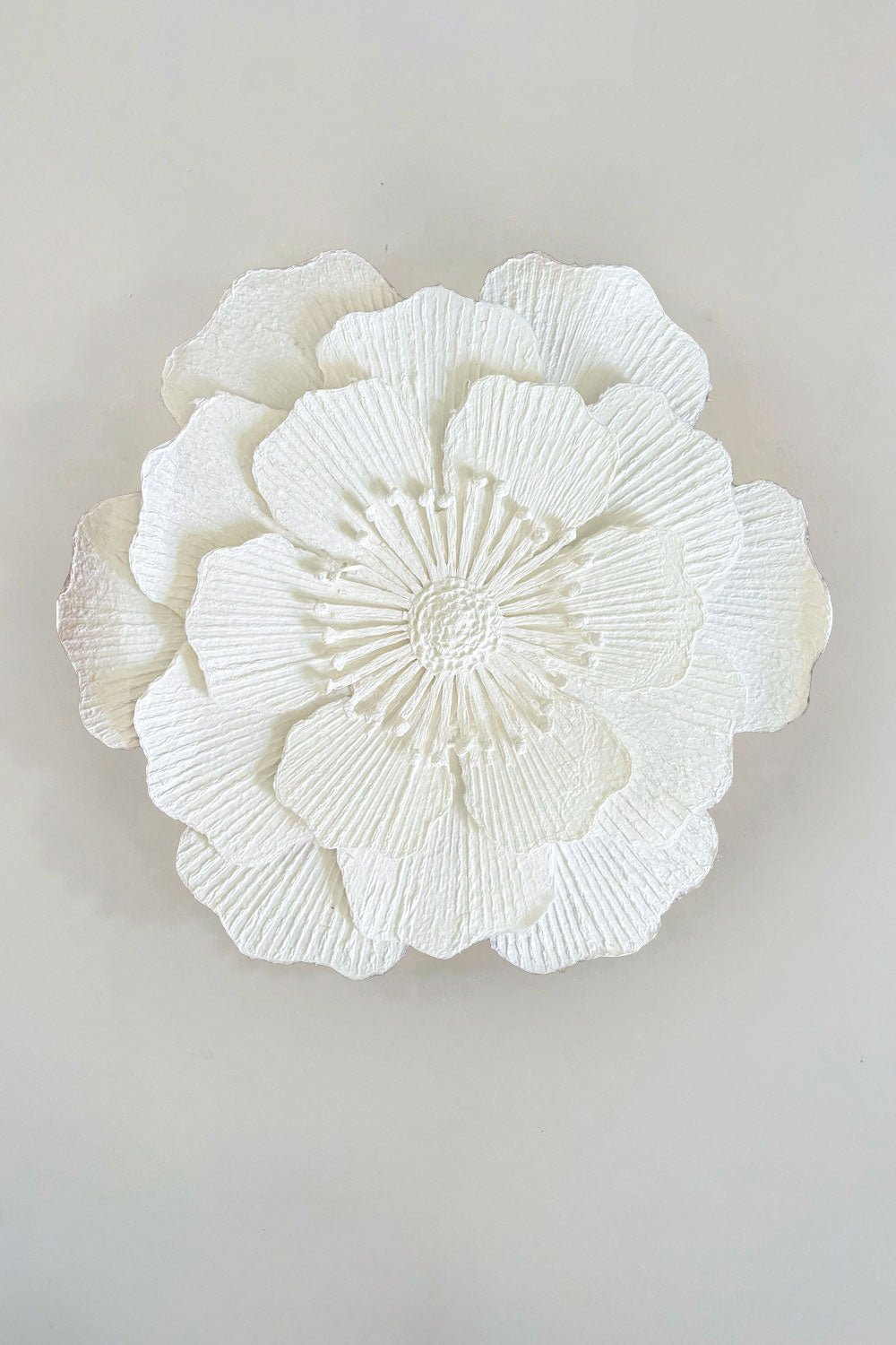Flor Dos Flor Uno Flor Decorativa De Papel Maché Pétalos En Pico Cristina Oria