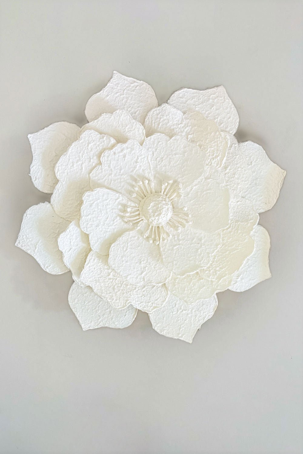 Flor Uno Flor Decorativa De Papel Maché Pétalos En Pico Cristina Oria
