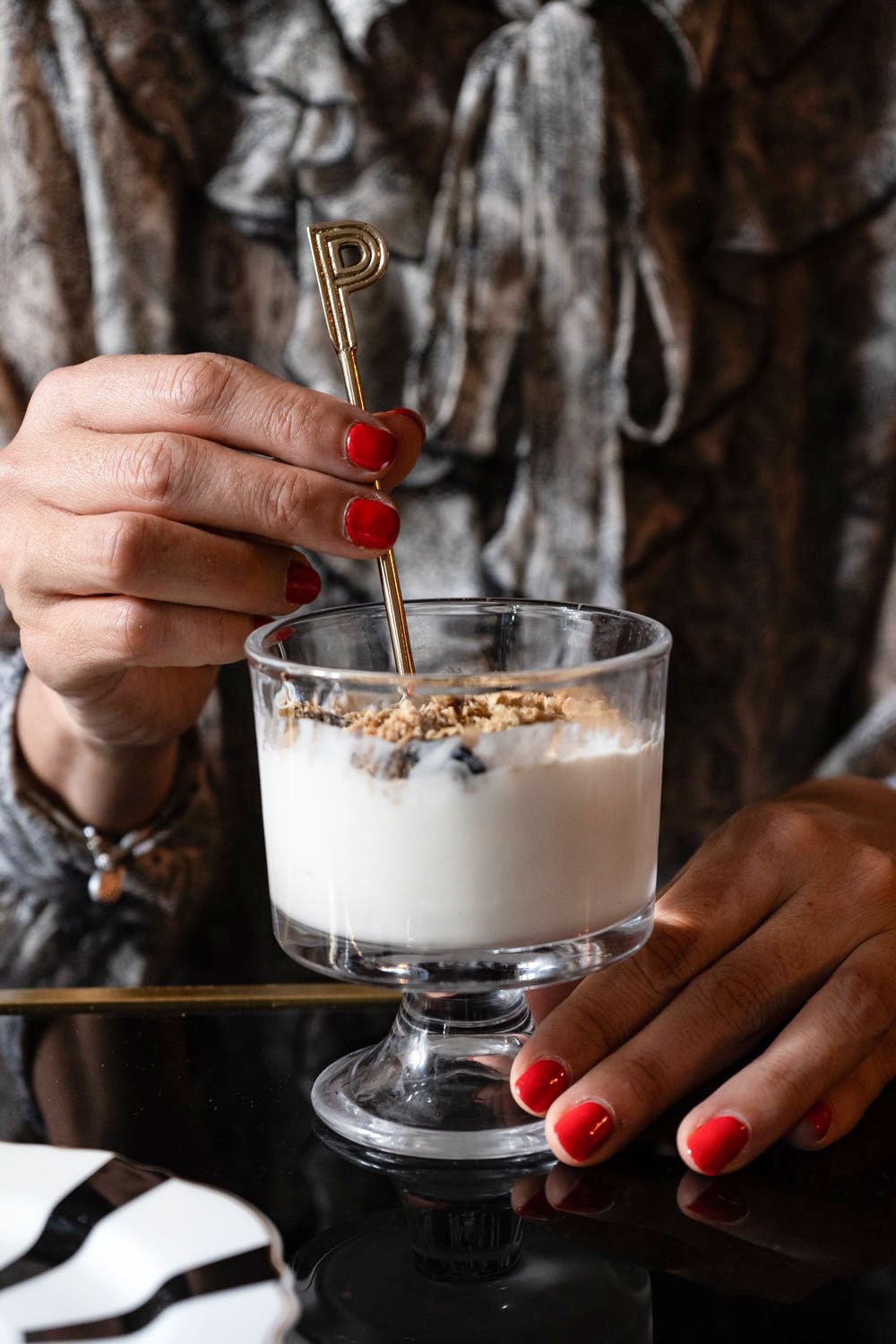 Cuillère Dorée Initiale P