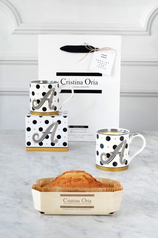 Bolsa Taza Iniciales & Bizcocho Especial Profesores Cristina Oria 