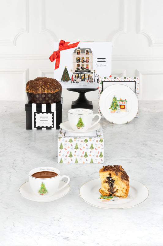 Caja Dulce Con Vajilla Especial Navidad Cristina Oria 