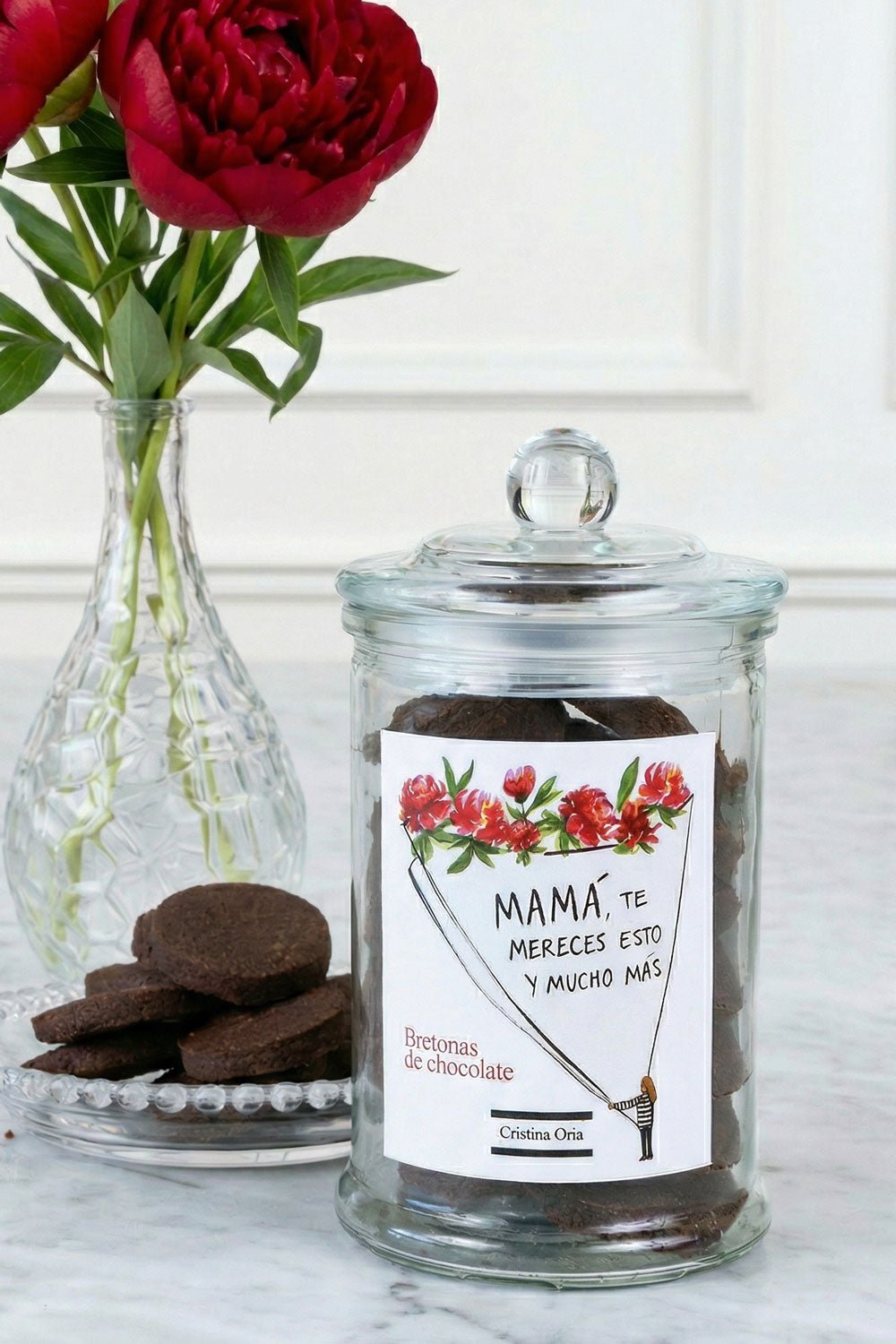 Tarro De Bretonas De Chocolate Especial Día De La Madre Cristina Oria 
