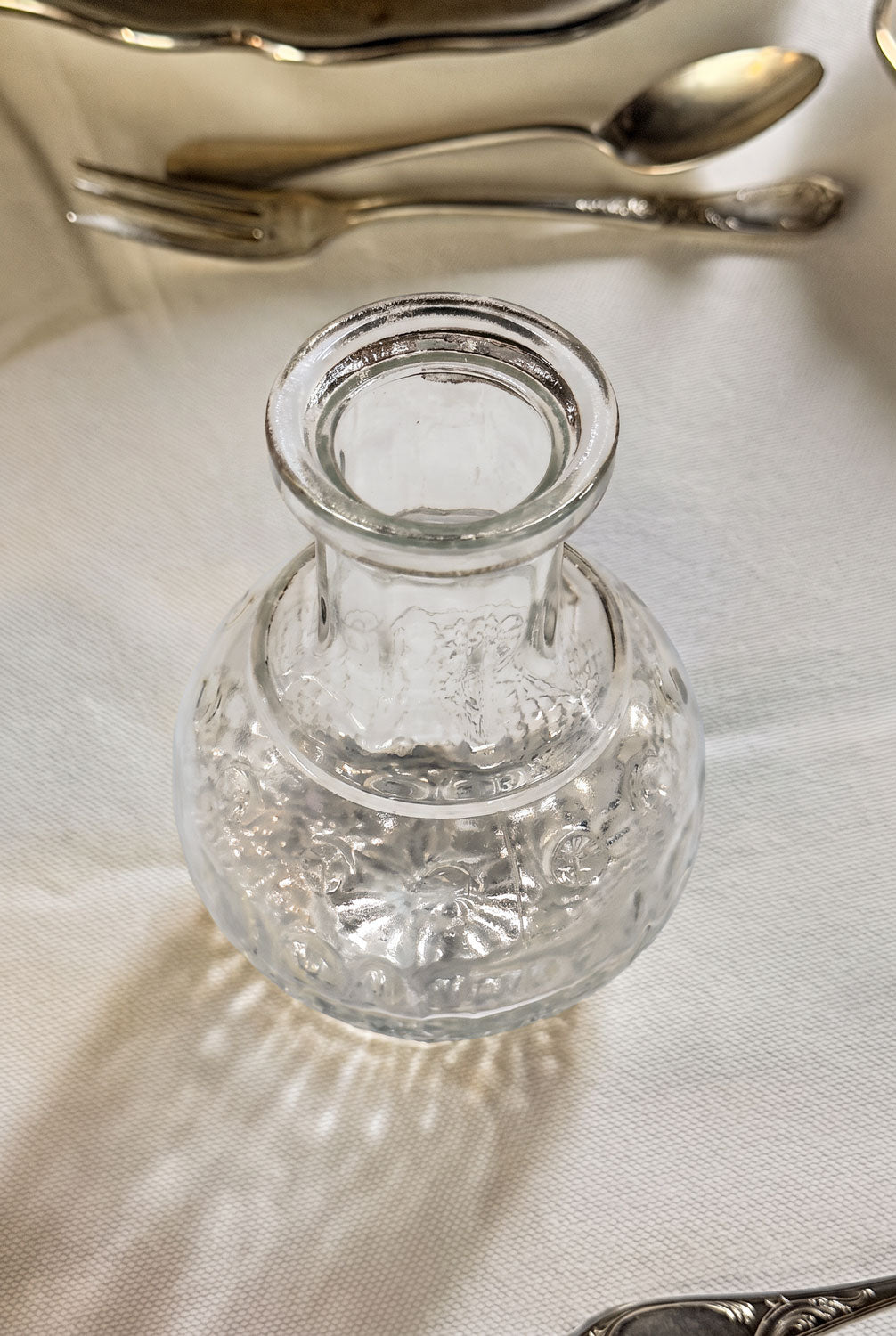 Boca Florero De Cristal Redondo Cristina Oria