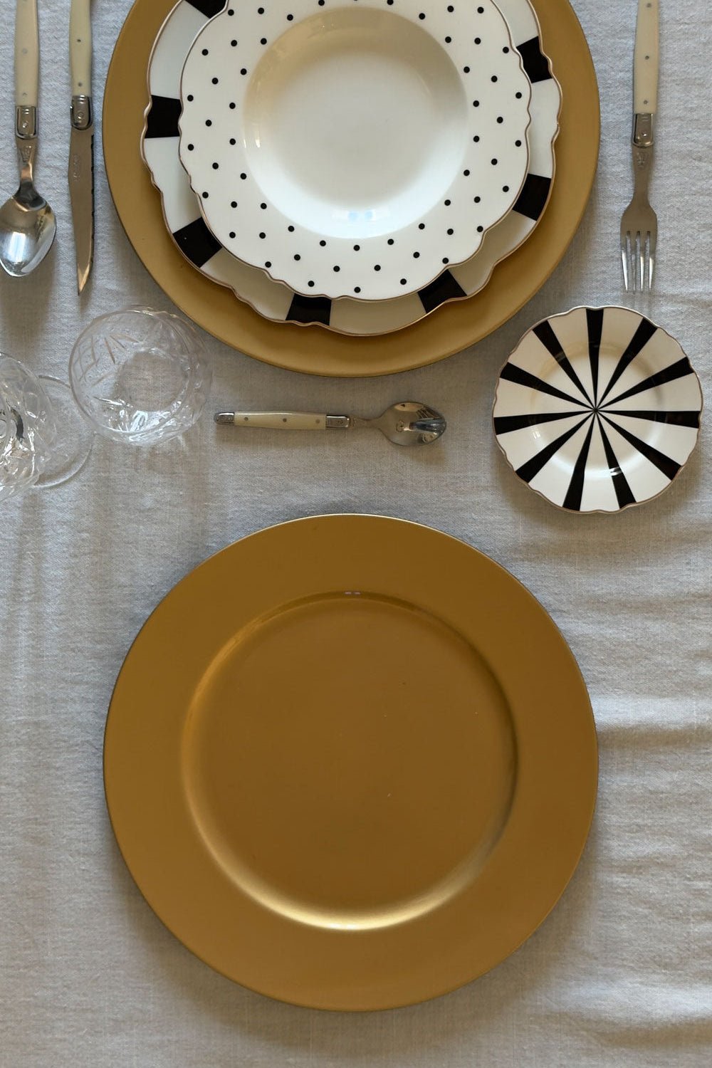 Bajoplato Dorado Cristina Oria 