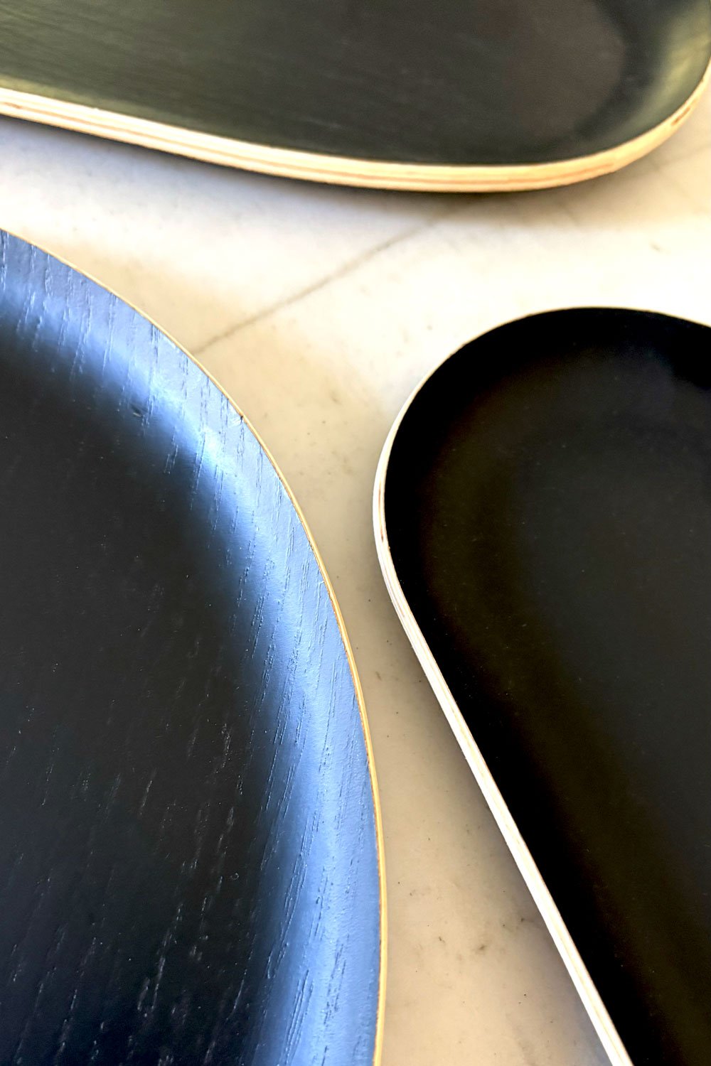 Material Bandeja Oval Diseño Negro Absoluto Cristina Oria